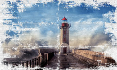 Марсель 7 Панно Маяк 100х60 (компл. из 6-ти плиток)