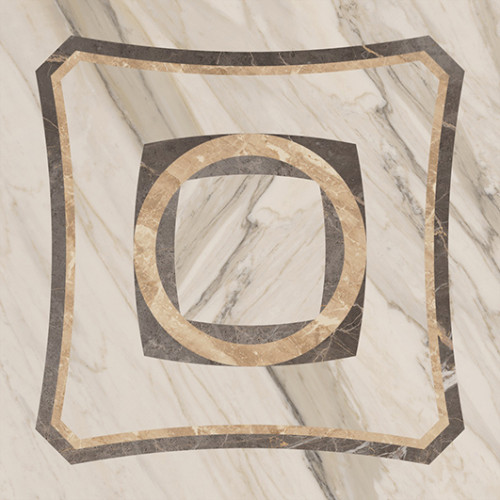 Портофино белый вст. интарсио 45х45