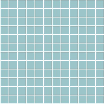 Темари Плитка настенная бирюза матовый (мозаика) 20070 29,8х29,8