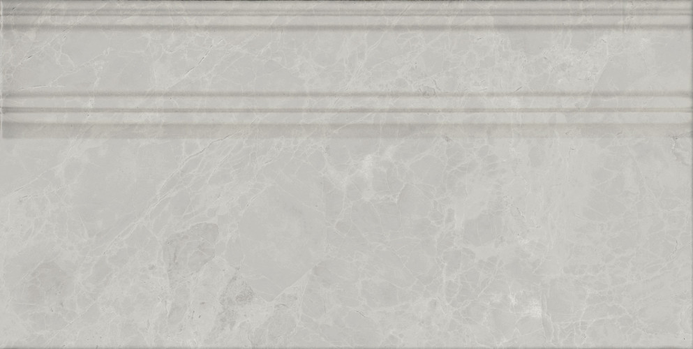 Риальто Плинтус серый светлый глянцевый обрезной FME027R 20x40