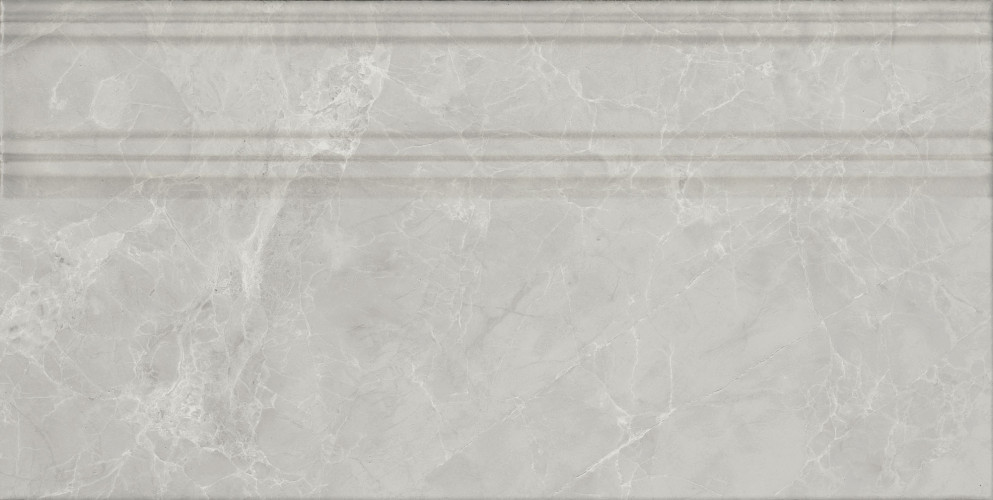 Риальто Плинтус серый светлый глянцевый обрезной FME027R 20x40