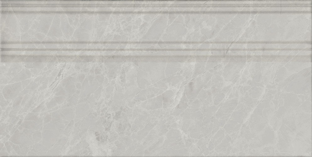 Риальто Плинтус серый светлый глянцевый обрезной FME027R 20x40