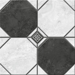 Лимбург 1Д тип 2 Керамогранит черно-белый микс 40х40