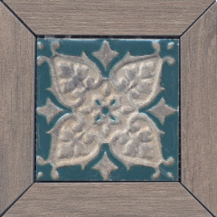 Меранти Вставка пепельный мозаичный ID62    13х13