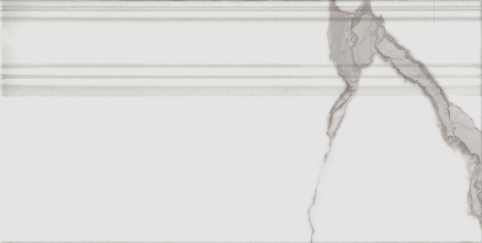 Монте Тиберио Плинтус белый глянцевый обрезной FME029R 20x40