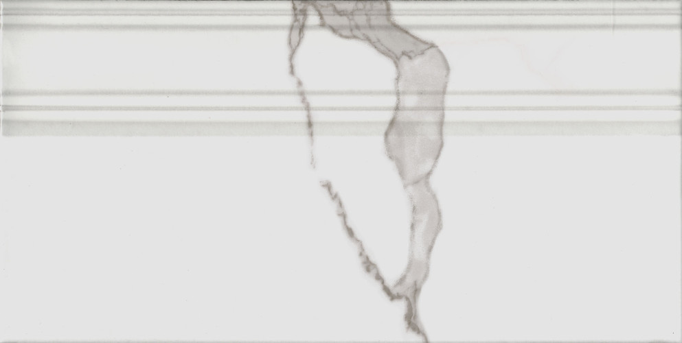 Монте Тиберио Плинтус белый глянцевый обрезной FME029R 20x40
