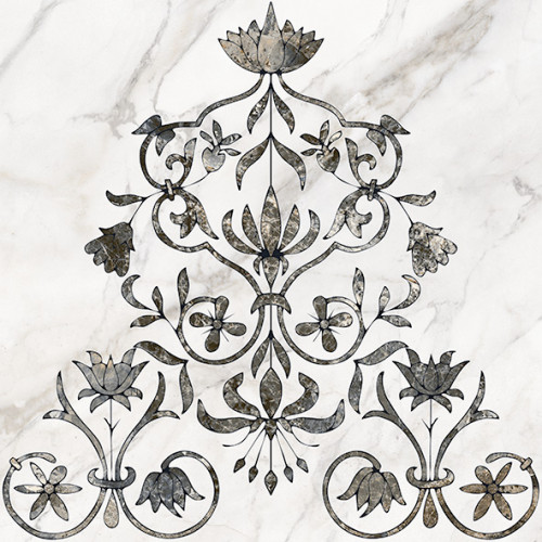 Каррара 1 Декор напольный тип 2 50х50