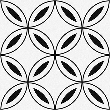 Stream Керамогранит лепестки, белый (C-SM4A055D) 29,8х29,8