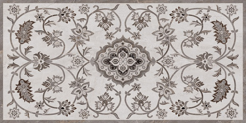 Парнас Керамогранит пепельный декорированный лаппатированный SG810402R   40х80 (Малино)