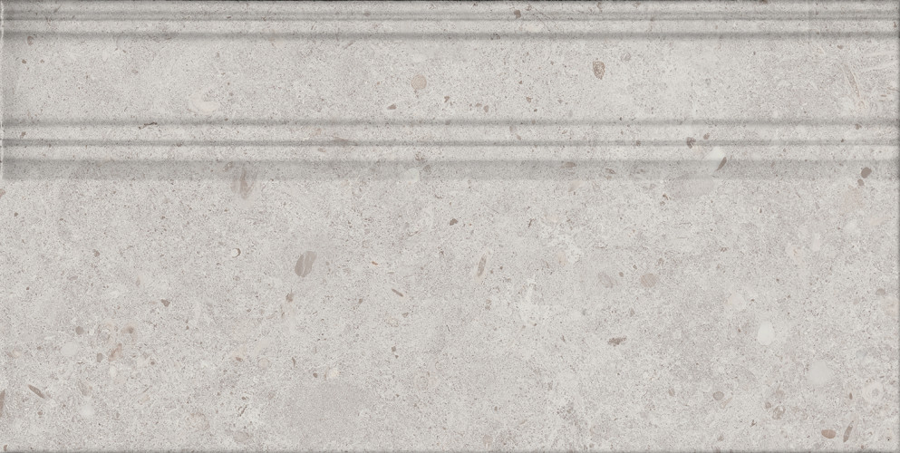 Риккарди Плинтус серый светлый матовый обрезной FME015R 20x40