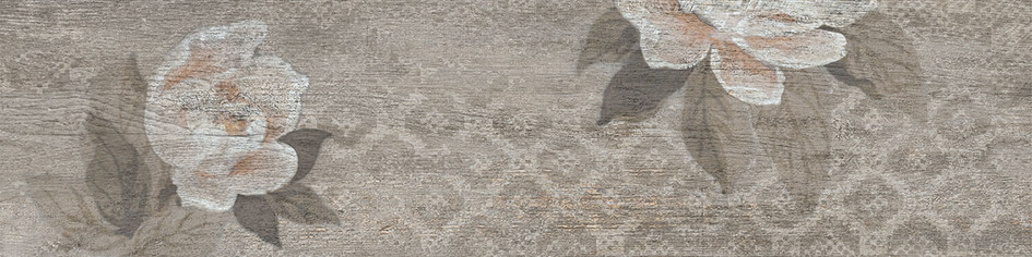 Поджио Цветы беж обрезной 20х80 SG704300R (Малино)