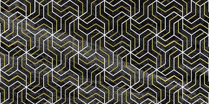 Crystal Fractal Декор чёрный 30х60