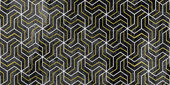 Crystal Fractal Декор чёрный 30х60