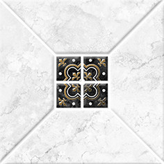 Риальто 1 тип 2 Декор золото 20х20