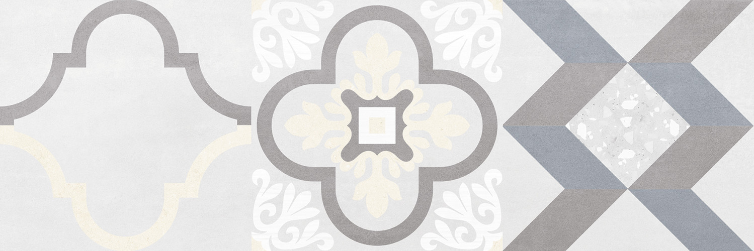 Woody Плитка настенная серый узор 25х75