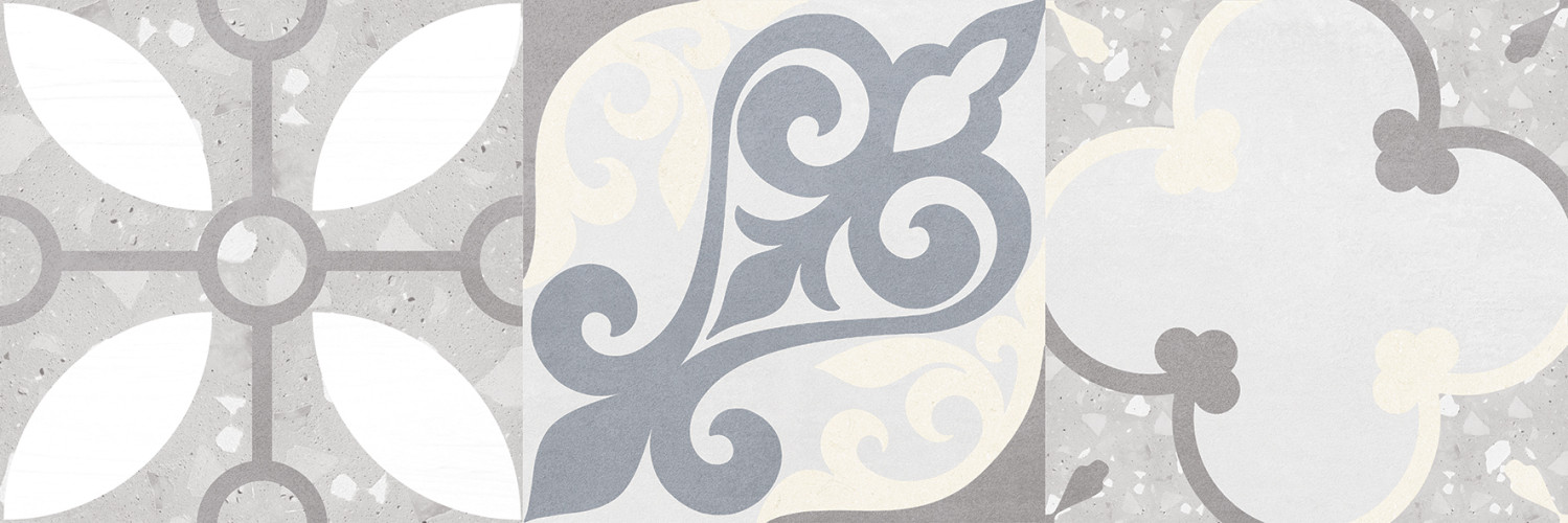 Woody Плитка настенная серый узор 25х75