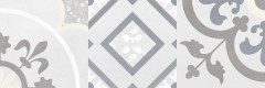 Woody Плитка настенная серый узор 25х75