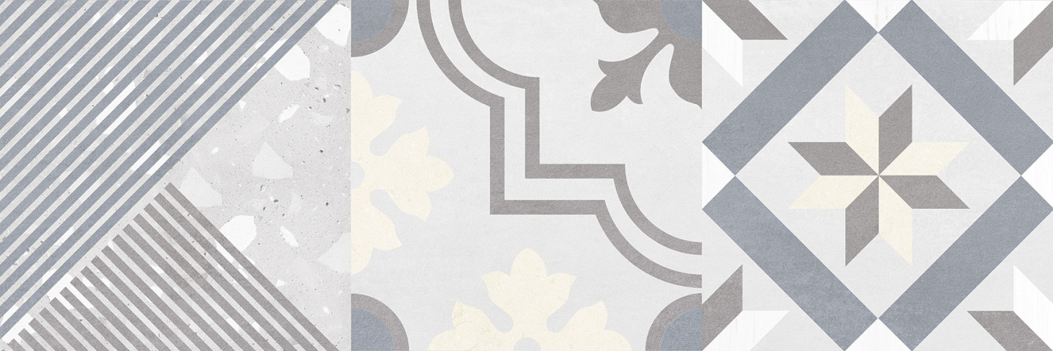 Woody Плитка настенная серый узор 25х75