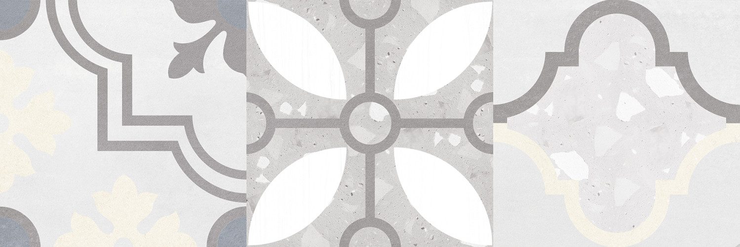 Woody Плитка настенная серый узор 25х75