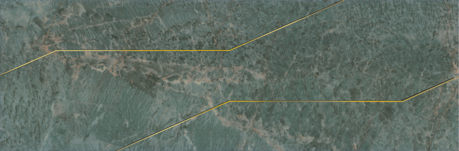 Эвора Декор зеленый глянцевый обрезной OS\\C214\\13116R 30х89,5
