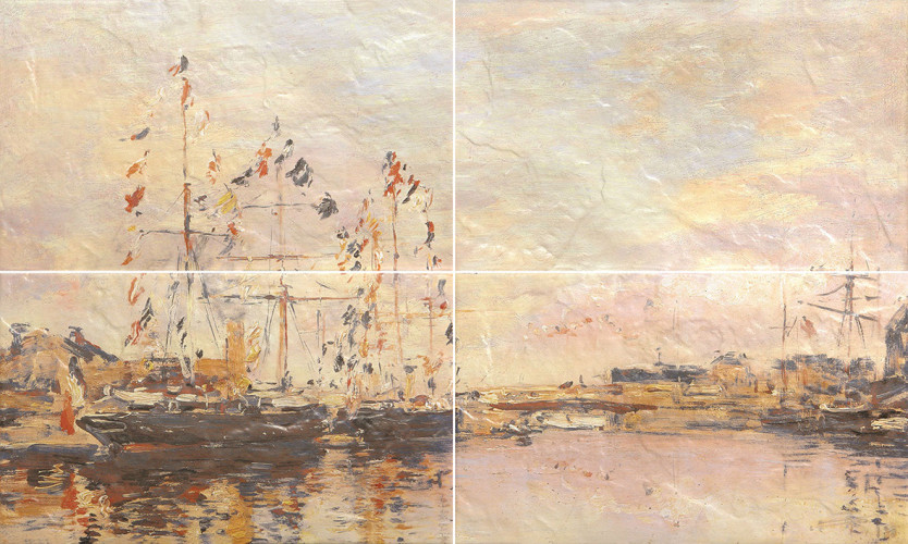 Normandie beige 01 Панно 60х100 (панно из 4-х шт)