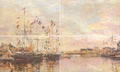 Normandie beige 01 Панно 60х100 (панно из 4-х шт)