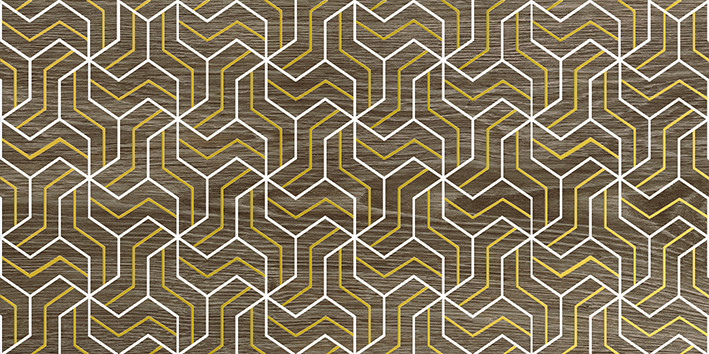 Genesis Fractal Декор коричневый 30х60