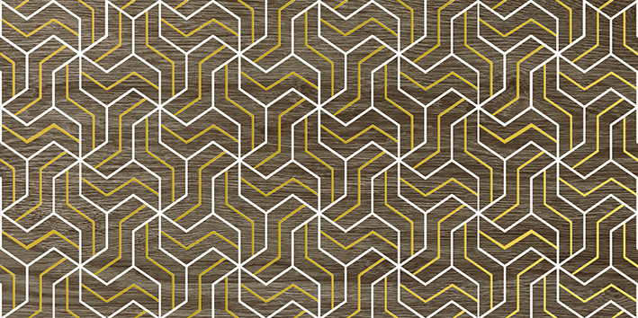 Genesis Fractal Декор коричневый 30х60