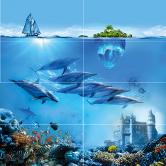 Ocean Deep Панно P8D302 80х80 (из 8 плиток)