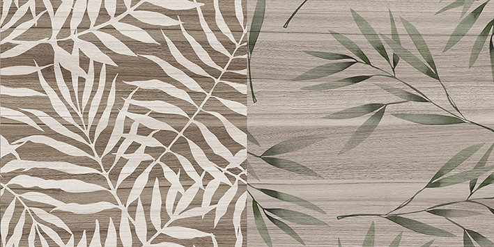 Organic Плитка настенная табачный узор 08-01-17-2454 20х40