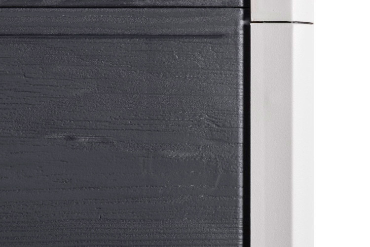 Уличная тумба TOOMAX 2х дверная глубокая WOODY'S XL (2 полки), антрацит