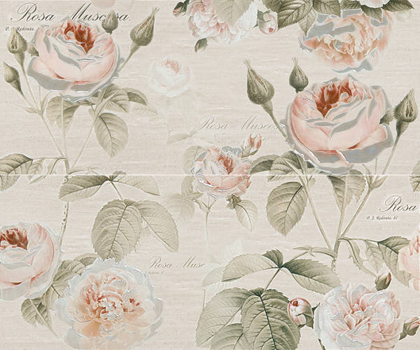 Garden Rose beige Панно 01 50х60