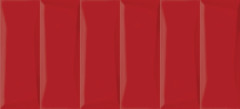 Evolution облицовочная плитка  рельеф кирпичи красный (EVG413) 20x44