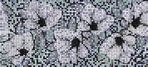 Black&White Декор черный (BW2G231) 20x44