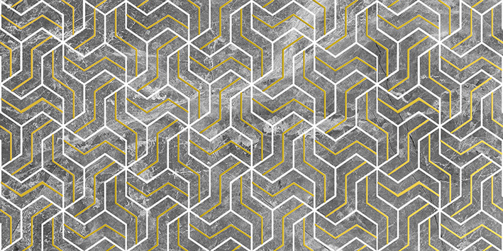 Crystal Fractal Декор серый 30х60