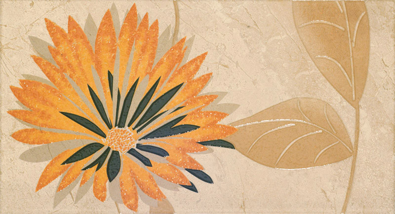 Dec Daino Real Flor 2 crema Декор 32,5x60