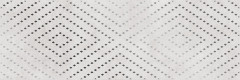 Apeks Вставка светло-серая ромбы 15919 25х75