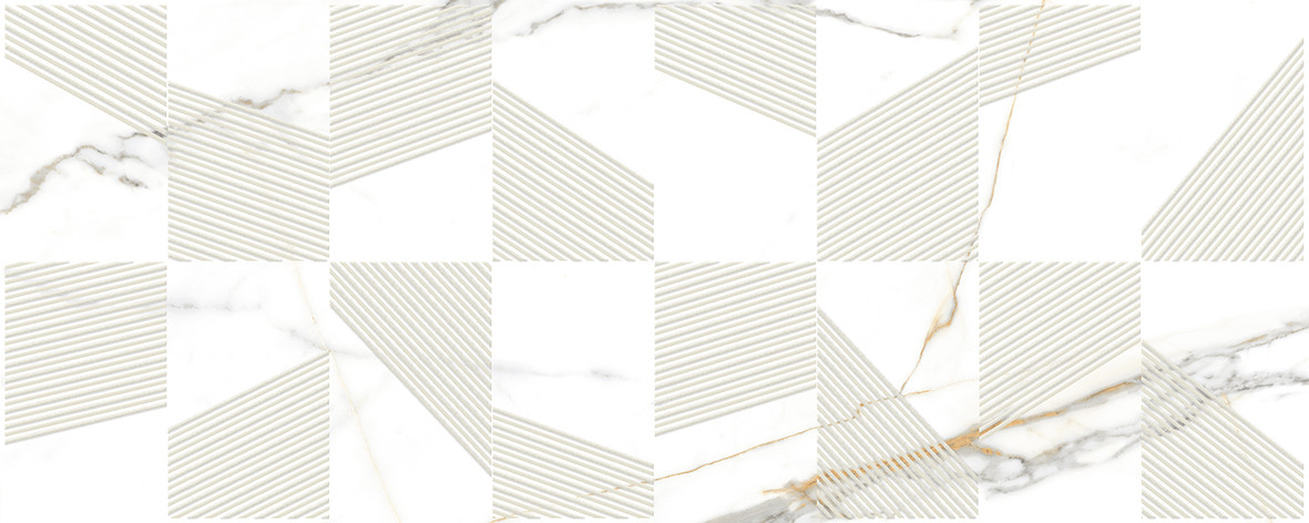 Champagne Mosaic Декор белый 20х50