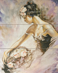 Arabeski purple panno 01 600х750 мм Панно (комплект из 3 шт) - 2 шт.