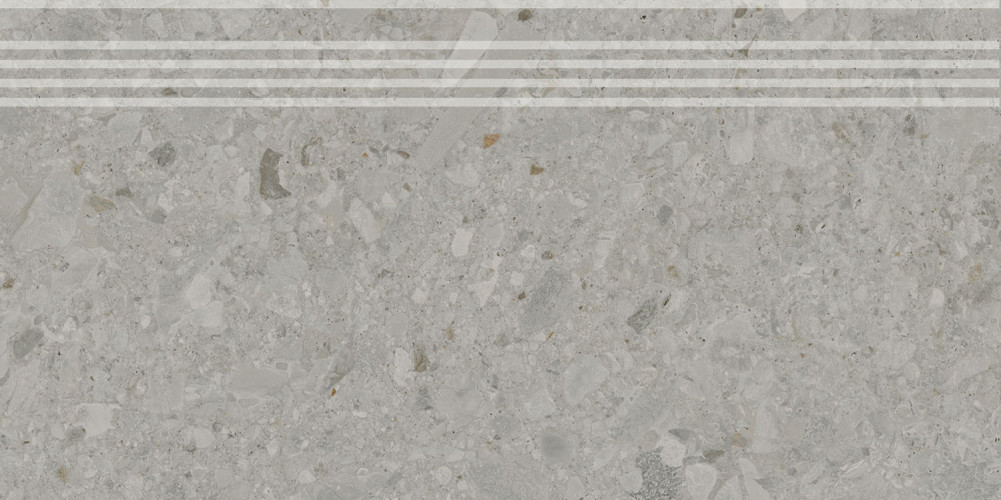 Чеппо ди Гре Ступень серый матовый обрезной DD606020R\\GR 30x60