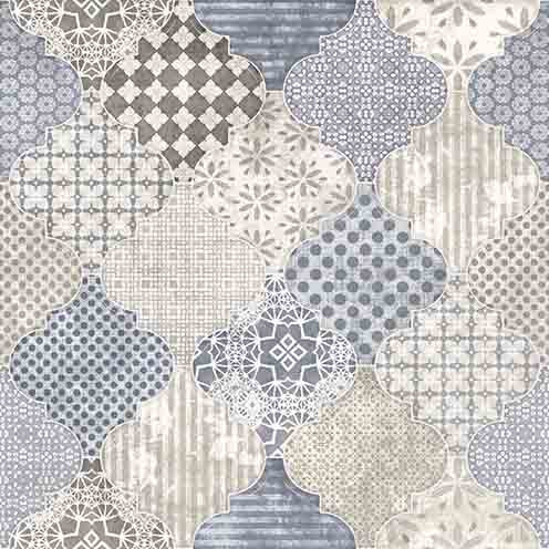 Majolica глаз. керамогранит голубой (C-MA4R042D) 42x42