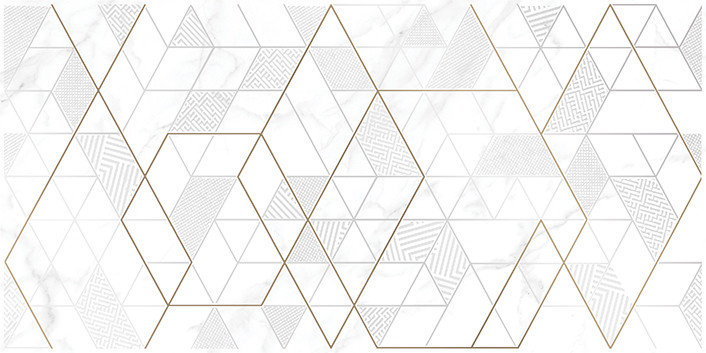 Calacatta Вставка белая ромбы  KT2L052DT-36 29,8х59,8