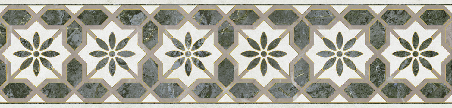 Серенада Бордюр 6 глянцевый обрезной VT\\A576\\11000R 30x7,2