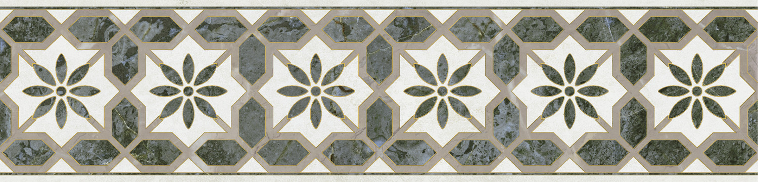 Серенада Бордюр 6 глянцевый обрезной VT\\A576\\11000R 30x7,2