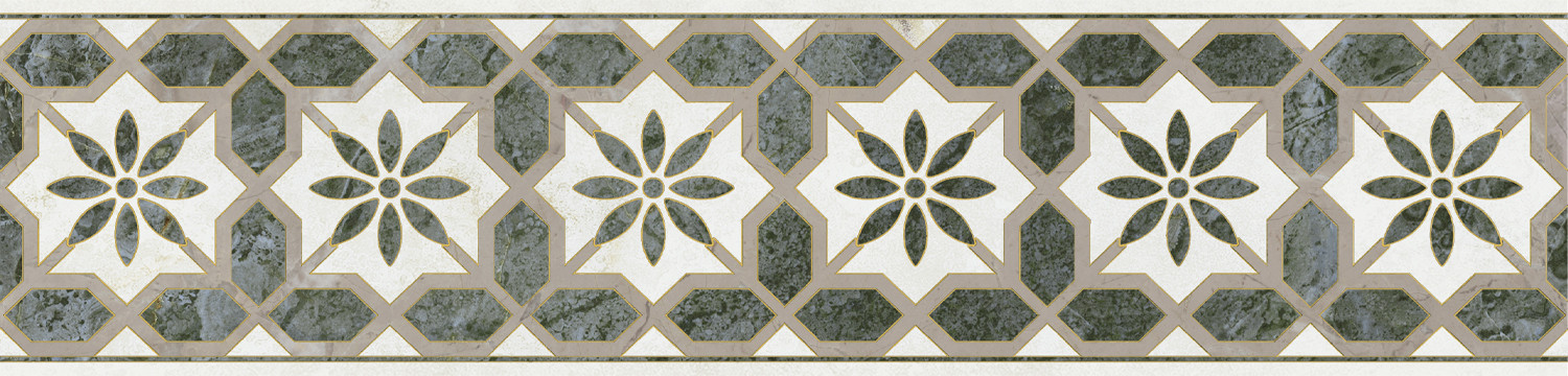 Серенада Бордюр 6 глянцевый обрезной VT\\A576\\11000R 30x7,2