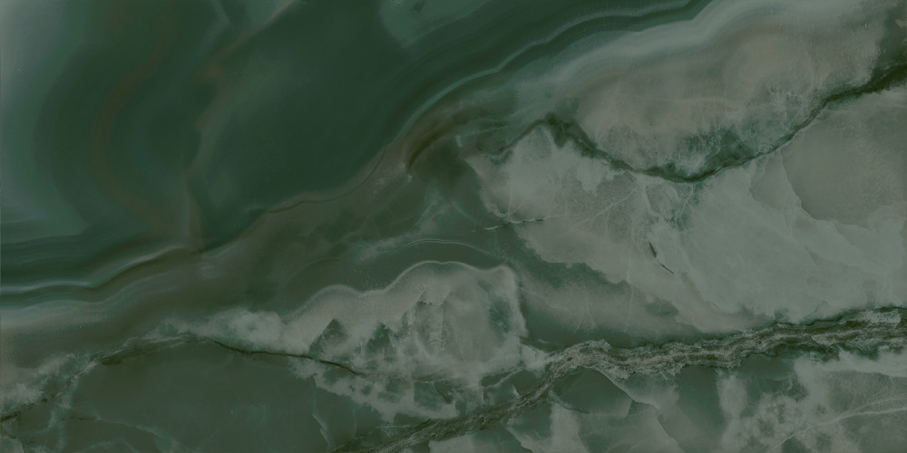 Сеттиньяно зелёный грань глянцевый 19077 9,9x20