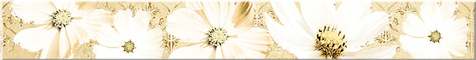 Sfumato Beige Бордюр Floret - 505x62 мм/39 шт