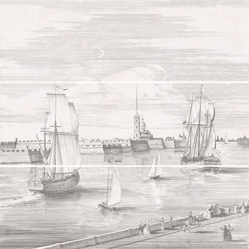 Город на воде Панно SPb из 3-х частей 12108R\\3x\\3F 75х75