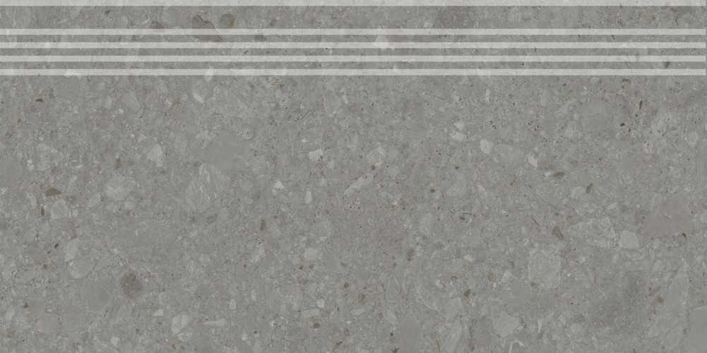 Чеппо ди Гре Ступень серый тёмный матовый обрезной DD606120R\\GR 30x60