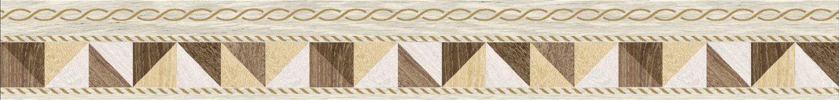 Village Бордюр бежевый микс 6х50